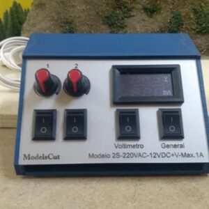 Regulador tension led 2S-220VAC-12VDC+Volt.-1A